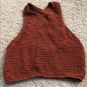 Rust colored crop top